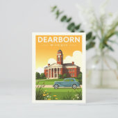 Antieke Dearborn Michigan Briefkaart (Staand voorkant)