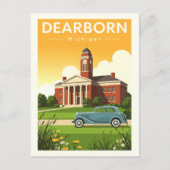 Antieke Dearborn Michigan Briefkaart (Voorkant)