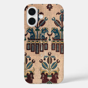 Antieke decoratieve batik natuurpatroon iPhone 16 hoesje