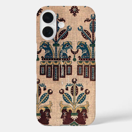 Antieke decoratieve batik natuurpatroon Case-Mate iPhone case (Achterkant)