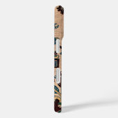 Antieke decoratieve batik natuurpatroon Case-Mate iPhone case (Achterkant / Rechts)