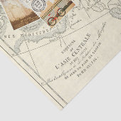 Antieke decoupage-ephemera Reisstempels Tissuepapier (Detail)