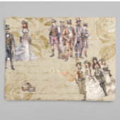 Antieke Decoupage Steampunk Bruiloft Tissuepapier