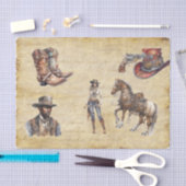 Antieke Decoupage Western Steampunk Tissuepapier (Craft)