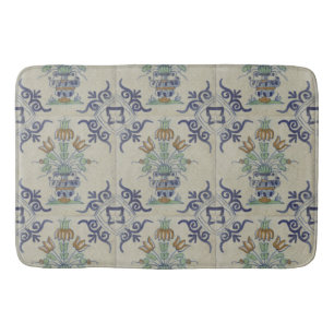 Antieke Delfts Tegelvaas Hollandse Tulp: Blauw en Badmat