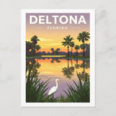 Antieke Deltona Florida Briefkaart (Voorkant)