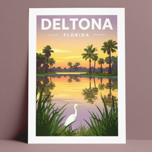 Antieke Deltona Florida Briefkaart