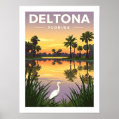 Antieke Deltona Florida Poster (Voorkant)