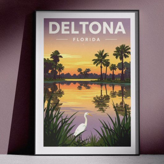 Antieke Deltona Florida Poster
