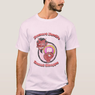 Antieke Dessert Duivel Donut Winkel T-shirt