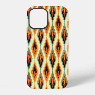 Antieke diamant raster naadloos patroon iPhone 12 hoesje