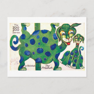 Antieke Dieren Papieren Pop--Freakah Briefkaart