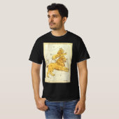 Antieke Dierenriem, Astrologie Leeuw Sterrenbeeld T-shirt (Voorkant volledig)