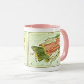 Antieke Dierenriem Astrologie Maagd Constellatie Mok (Voorkant rechts)