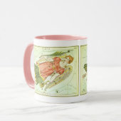 Antieke Dierenriem Astrologie Maagd Constellatie Mok (Voorkant links)