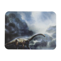 Antieke dinosauriërs, Barapasaurus met stormwolken