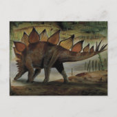 Antieke dinosauriërs, Stegosaurus, staart met stek Briefkaart (Voorkant)