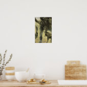 Antieke dinosauriërs, Torvosaurus en Brachiosaurus Poster (Keuken)