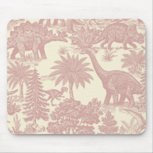 Antieke dinosaurus toile patroon prehistorische ju muismat