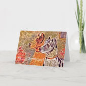 Antieke Dog, Gefeliciteerd Kaart (Voorkant)