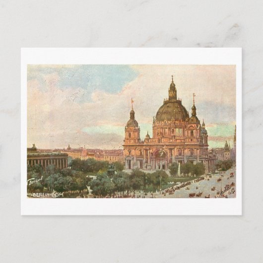 Antieke Dom/Kathedraal Berlijn Duitsland Briefkaart (Voorkant)