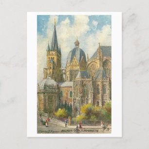 Antieke Dom van Aken Duitsland Briefkaart