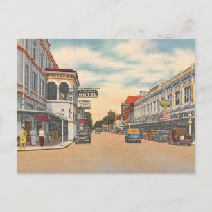 Antieke Downtown Ft. Myers FL Briefkaart