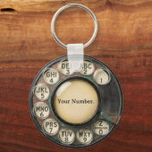 Antieke Draaischijf Telefoon Sleutelhanger (Voorkant)