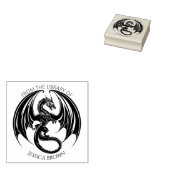 Antieke Draak Uit de Bibliotheek Van Rubberstempel (Gestempeld)