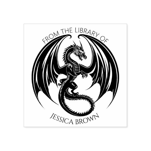 Antieke Draak Uit de Bibliotheek Van Rubberstempel (Afrduk)