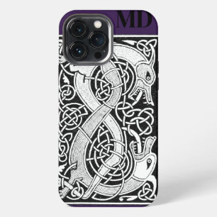 Antieke Drakken Monogram Keltische Knoop iPhone 13 Pro Max Hoesje