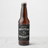 Antieke drank ADD NAME Oude Grim Reaper Whiskey Bier Etiket (Voorkant)
