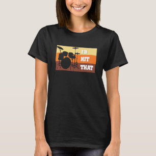 Antieke Drummer Waarop Ik Zou Slaan Percussie Tro T-shirt