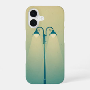 Antieke dubbele straatlantaarn iPhone 16 hoesje