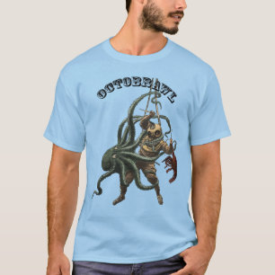 Antieke duiker met een octopus en een kreeft URM T-shirt