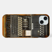 Antieke Duitse Enigma uit WOII iPhone Hoesje (Achterkant horizontaal)