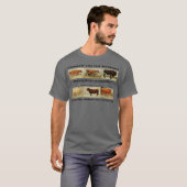 Antieke Duitse Koe T-shirt (Voorkant volledig)