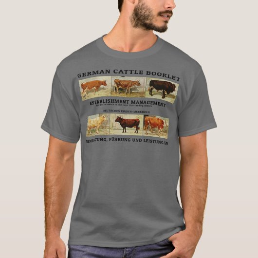 Antieke Duitse Koe T-shirt (Voorkant)
