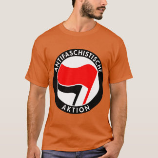 Antieke Duitsland Antifascistische Aktie AntiFasci T-shirt
