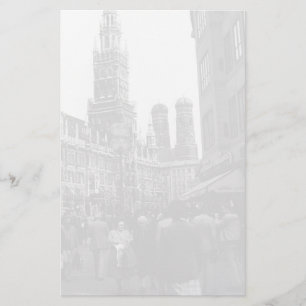 Antieke Duitsland München Frauenkirche Frauenplatz Briefpapier