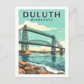 Antieke Duluth Minnesota Briefkaart (Voorkant)