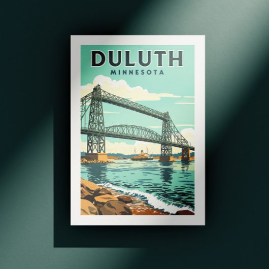 Antieke Duluth Minnesota Briefkaart
