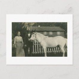 Antieke echte foto Noorse boeren Briefkaart