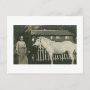 Antieke echte foto Noorse boeren Briefkaart