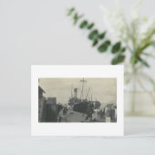 Antieke echte fotoboot briefkaart (Staand voorkant)