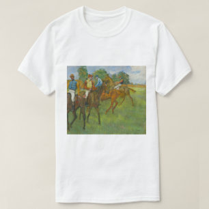 Antieke Edgar Degas Voor de Wedren Paardenkunst T-shirt