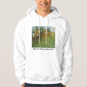 Antieke Edgar Degas Voor de Wedren Paardkunst Hoodie