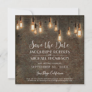 Antieke Edison Verlichting Industrieel Magazijn Ba Save The Date