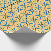 antieke egypte florale geometrische achtergrond cadeaupapier (Hoek)