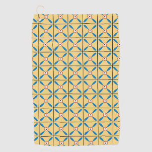 antieke egypte florale geometrische achtergrond golfhanddoek